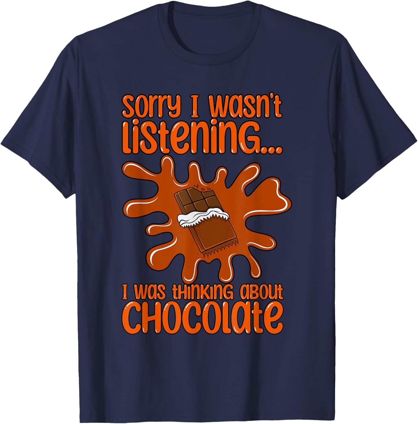 Thinking About Dark Chocolate Cocoa Expert T-Shirt - T-Shirt | Navy