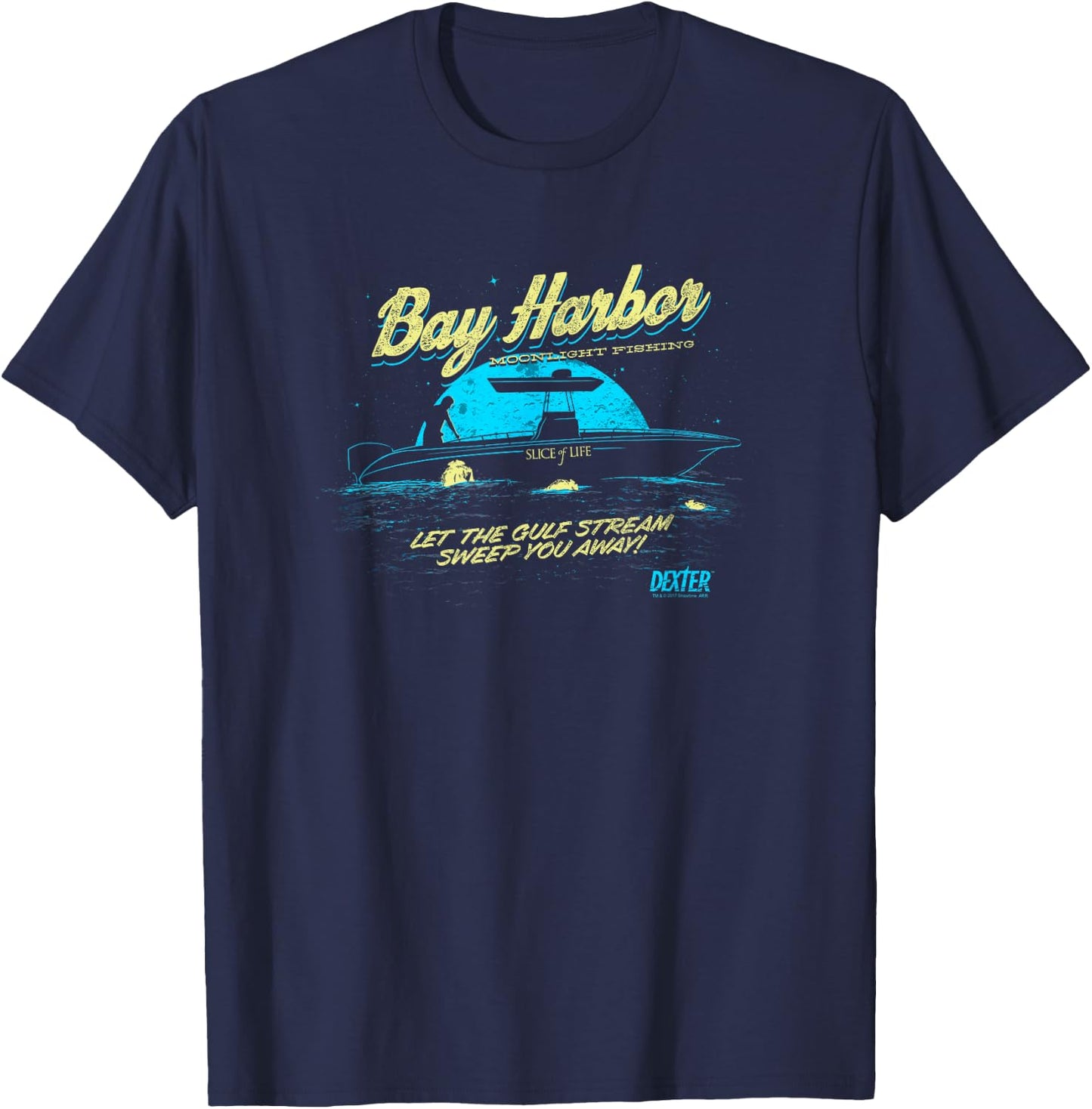 Dexter Moonlight Fishing T-Shirt - T-Shirt | Navy
