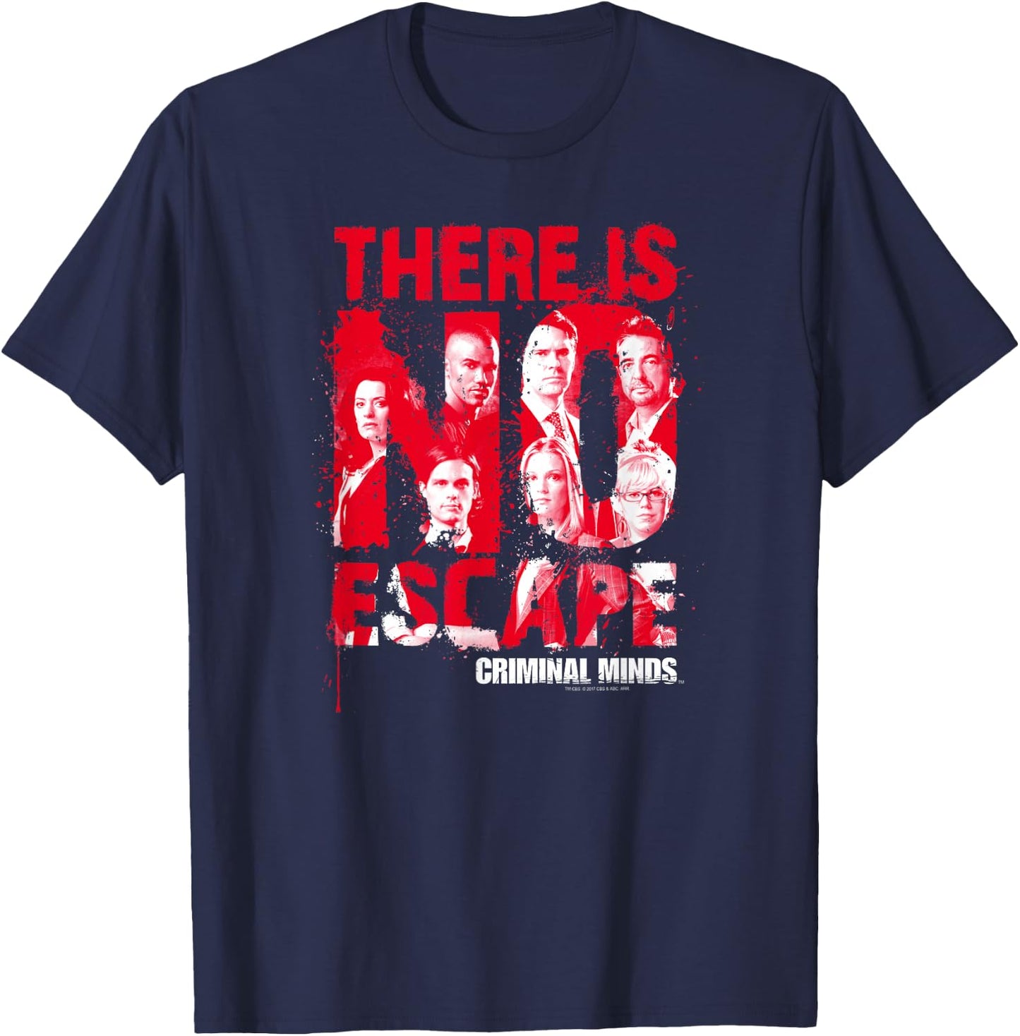 Criminal Minds No Escape T-Shirt - T-Shirt | Navy