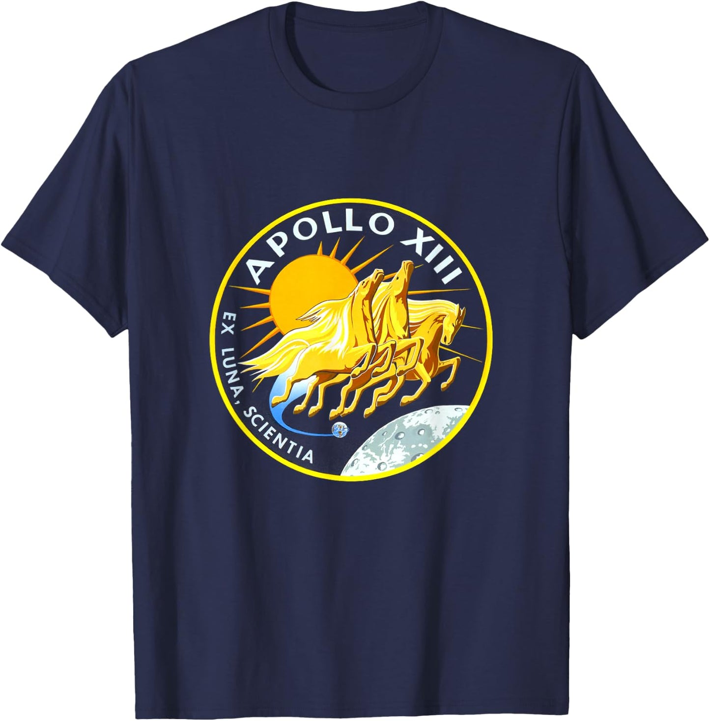NASA Apollo 13 Mission Badge T-Shirt - T-Shirt | Navy