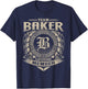 Team BAKER Lifetime Member Vintage BAKER Family T-Shirt - T-Shirt | Navy