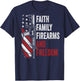 Faith Family Firearms & Freedom - Pro God Guns AR15 -ON BACK T-Shirt - T-Shirt | Navy