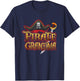 Pirate Grandma Matching Birthday Party Cruise Night Skull T-Shirt - T-Shirt | Navy