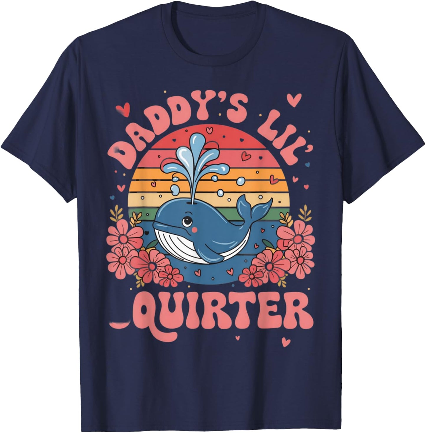 Funny Daddy's Lil' Squirter Inappropriate Adult Humor Meme T-Shirt - T-Shirt | Navy