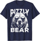 Rizzly Bear Cool Bear Wearing Sunglasses Rizz Boys T-Shirt - T-Shirt | Navy
