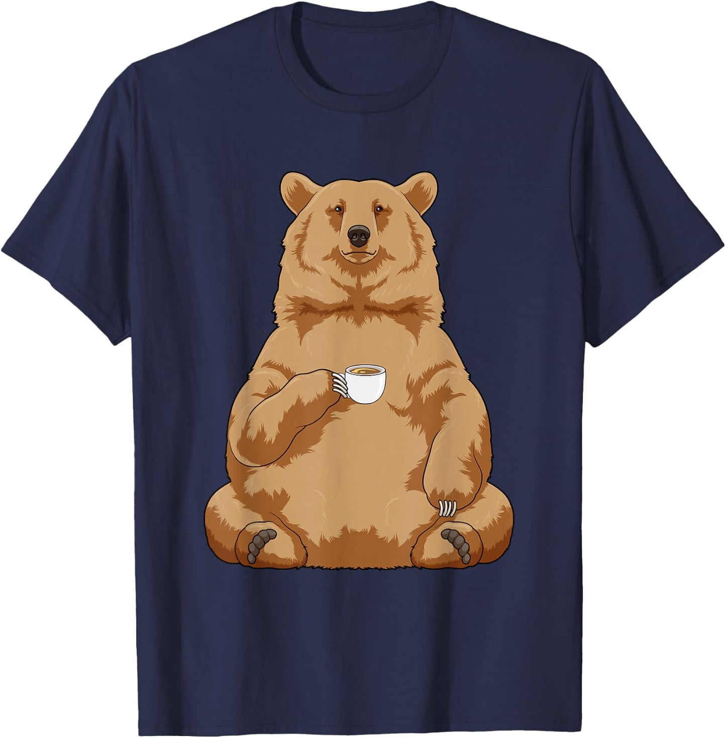 Bear Coffee Mug T-Shirt - T-Shirt | Navy