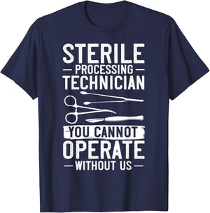Sterile Processing Technician Certification Manager Tech T-Shirt - T-Shirt | Navy