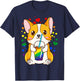 Boba Tea Bubble Tea Cute Kawaii Corgi Rainbow Pride T-Shirt - T-Shirt | Navy