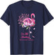 I'm Still Standing Flamingo Breast Cancer Awareness T-Shirt - T-Shirt | Navy