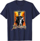 LOTR Framed Sauron Flames Fantasy Movie T-Shirt - T-Shirt | Navy