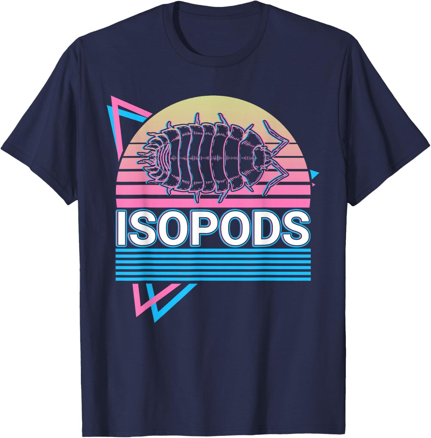Isopods Retro T-Shirt - T-Shirt | Navy