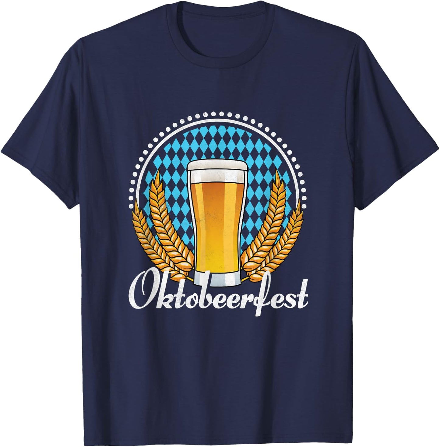 Octobeerfest, Beer Day Oktoberfest T-Shirt - T-Shirt | Navy