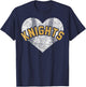 Knights Baseball Softball Shirt High School Team Mascot Mom T-Shirt - T-Shirt | Navy