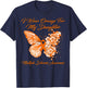 I Wear Orange For My Daughter Multiple Sclerosis Awareness T-Shirt - T-Shirt | Navy