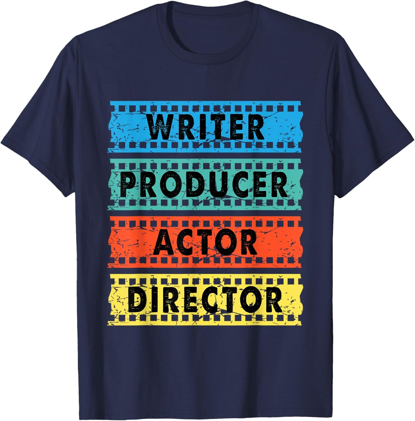 Writer Producer Actor Director - Movie Filmmaker Filmmaking Small T-Shirt - T-Shirt | Navy