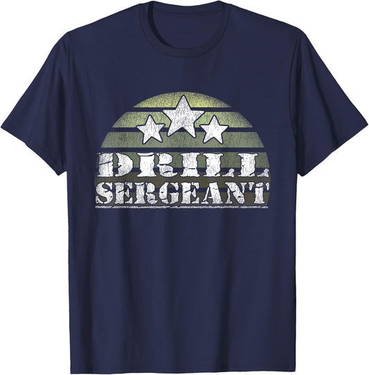 Drill Sergeant Uniform Military Boot Camp T-Shirt - T-Shirt | Navy