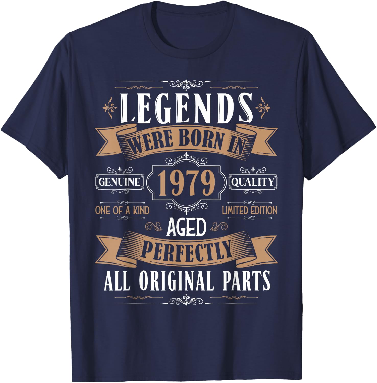 Legends Born in 1979 46th Birthday 46 Years Old Bday Men T-Shirt - T-Shirt | Navy