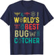 World Best Bug Catcher Insect Hunter Butterfly Collector T-Shirt - T-Shirt | Navy