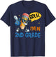 Second Grade Back to School Bruh I'm in 2nd Grade Boys Kids T-Shirt - T-Shirt | Navy