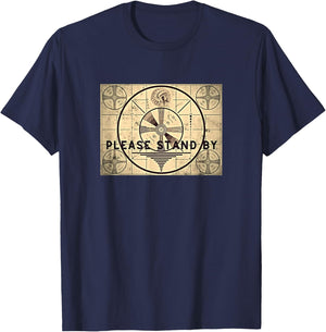 Old School Today Indian TV Test Pattern Old Television Color Bars T-Shirt - T-Shirt | Navy