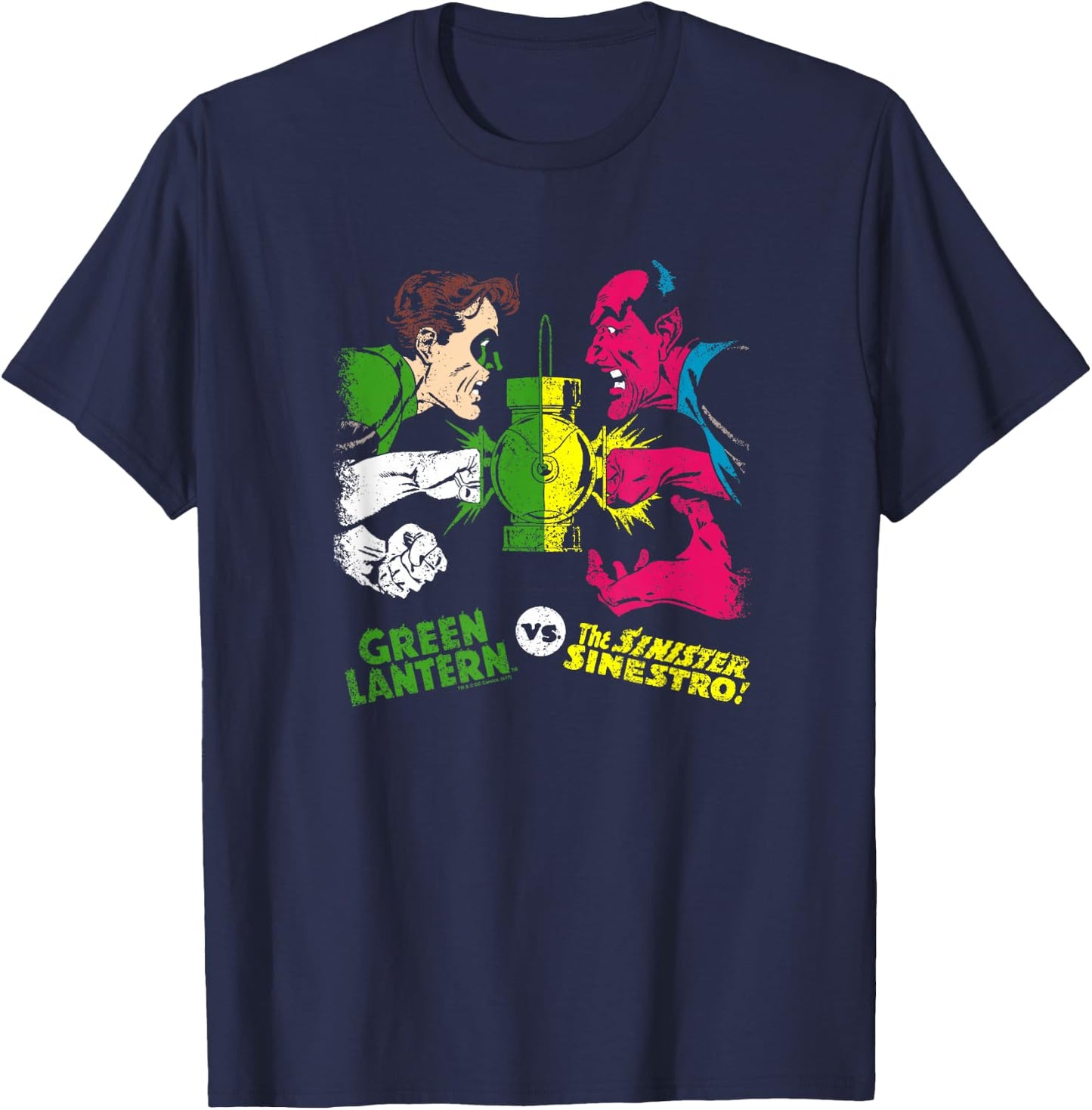 Green Lantern vs Sinestro T Shirt T-Shirt - T-Shirt | Navy