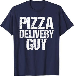 Pizza Delivery Guy Italian Funny Foodie Pun Costume T-Shirt - T-Shirt | Navy