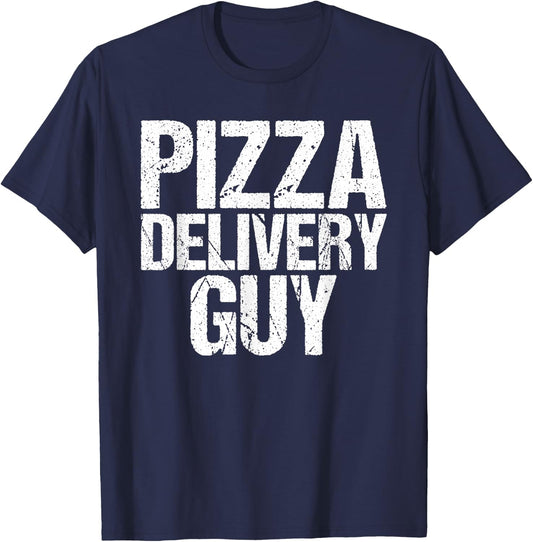 Pizza Delivery Guy Italian Funny Foodie Pun Costume T-Shirt - T-Shirt | Navy