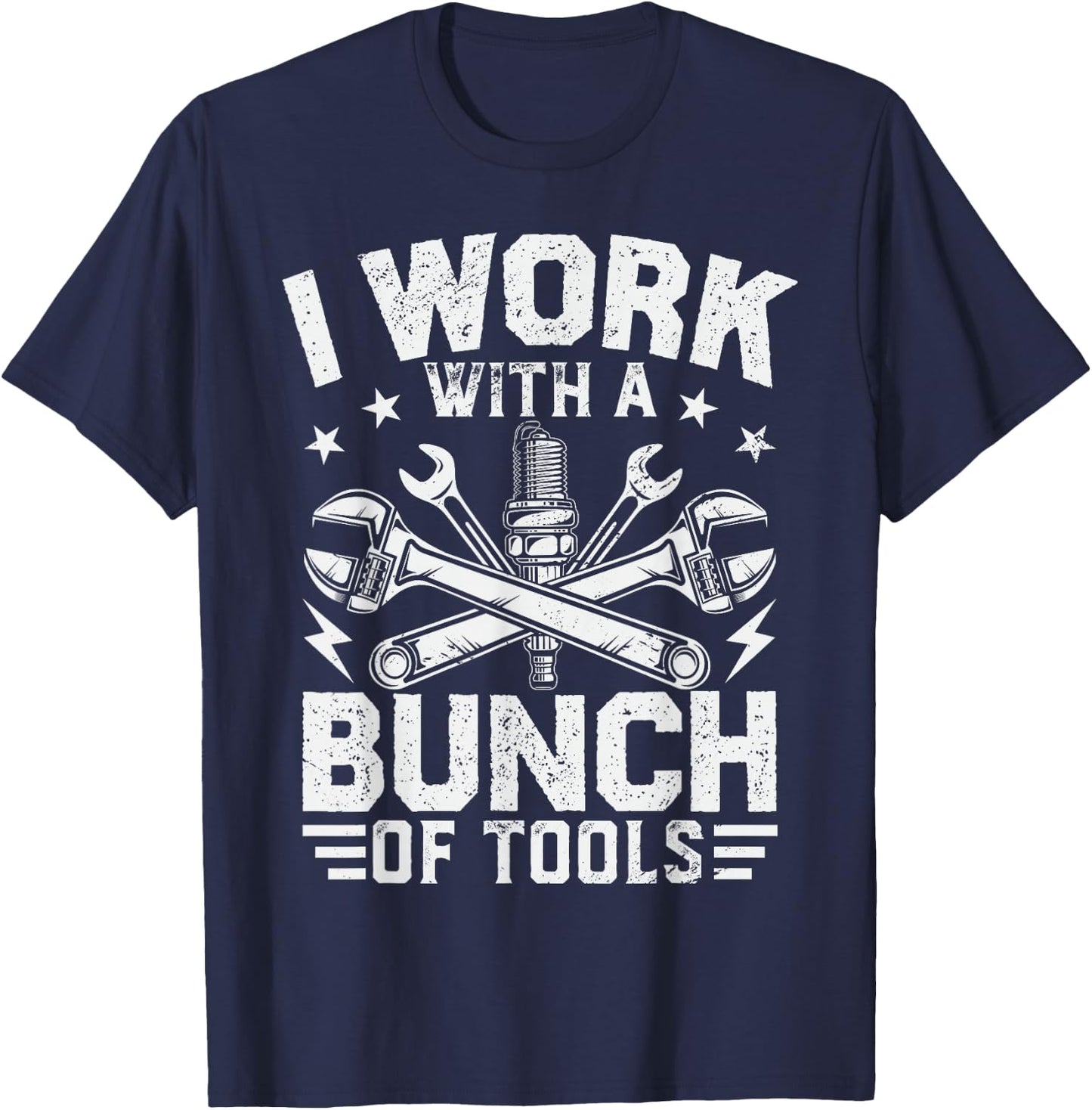 Funny Mechanic Handyman Design Men Car Mechanic Lover T-Shirt - T-Shirt | Navy