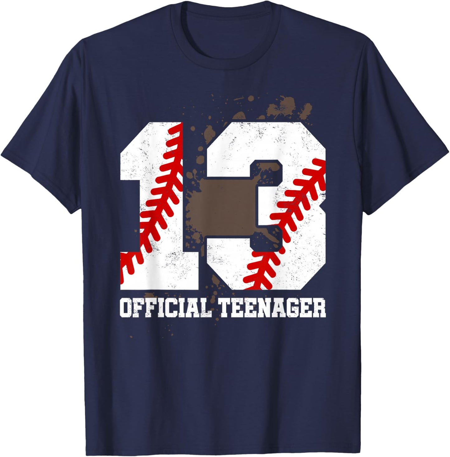 Official Teenager 13th Birthday Baseball 13 Years Old T-Shirt - T-Shirt | Navy