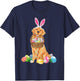 Golden Retriever Easter Day Bunny Eggs Easter Costume Boys T-Shirt - T-Shirt | Navy