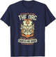 Uncomfortable Caress Orc's Back Role Playing Game Funny RPG T-Shirt - T-Shirt | Navy
