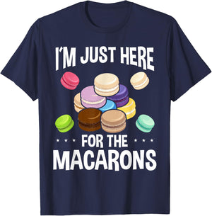 Macaroons Macarron Fans French Baked Macarons Cookie T-Shirt - T-Shirt | Navy
