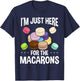 Macaroons Macarron Fans French Baked Macarons Cookie T-Shirt - T-Shirt | Navy