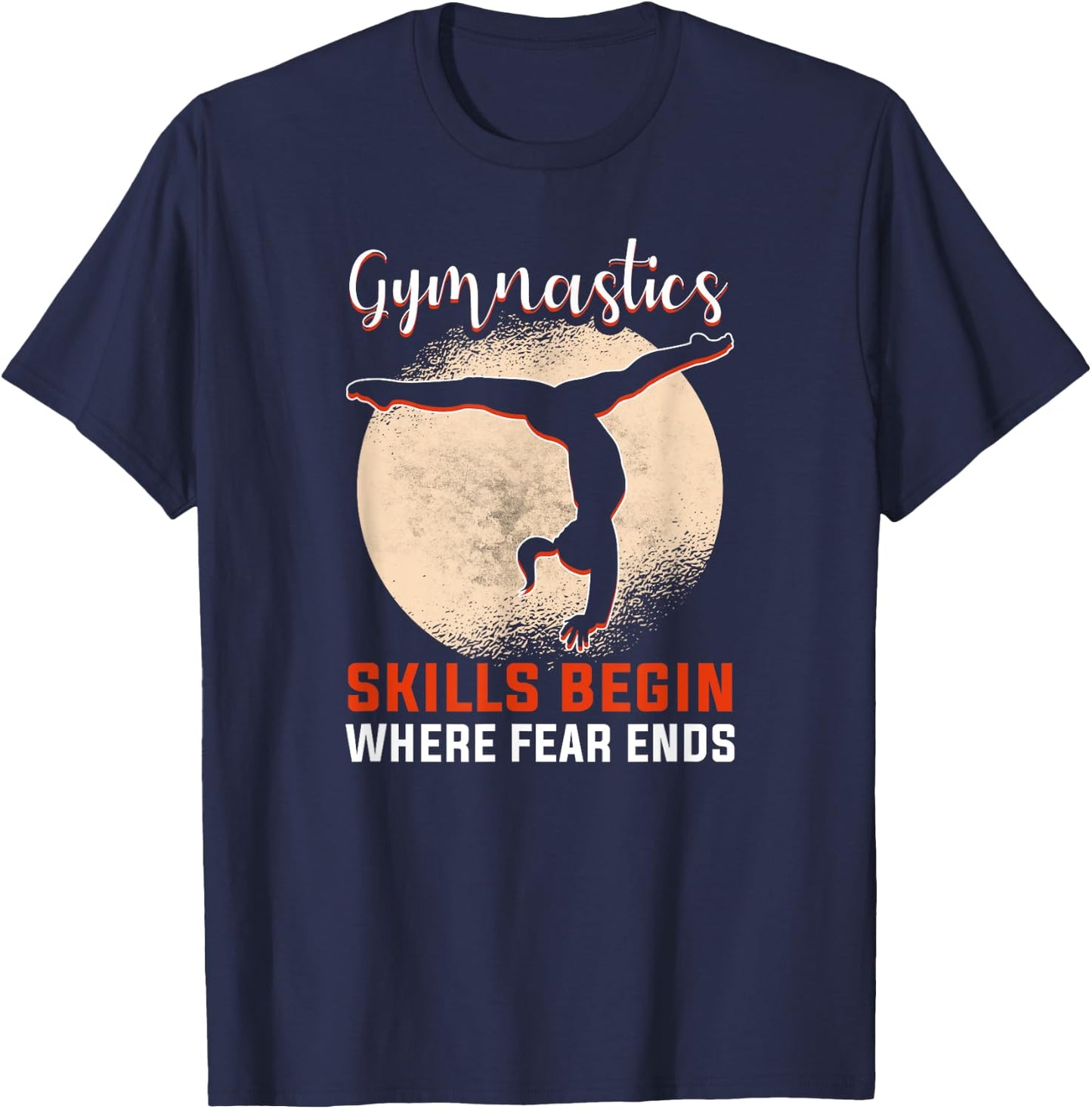 Sports gymnastics and gymnastics team acrobatics trainer gymnastics T-Shirt - T-Shirt | Navy
