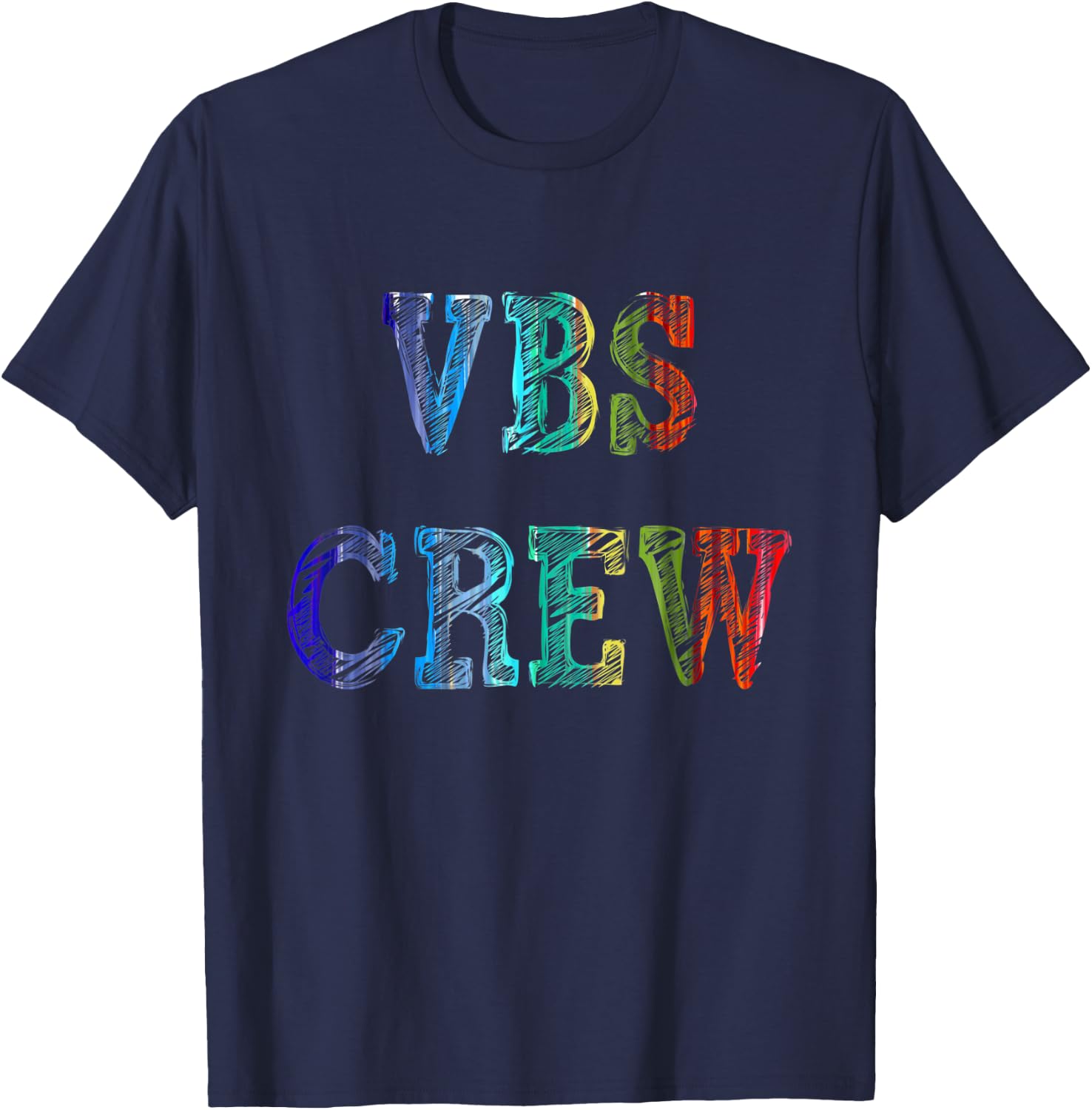 VBS Crew Paint Splatter Vacation Bible School Apparel T-Shirt - T-Shirt | Navy