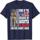 Home Of The Free My Daughter Is Brave - Proud Army Mom Gift T-Shirt - T-Shirt | Navy
