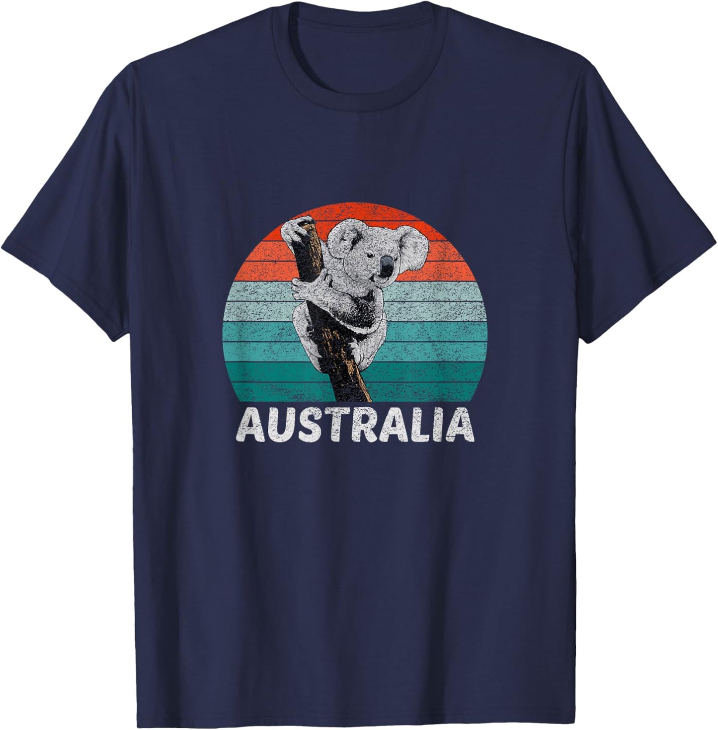 Vintage Retro Koala Australia Koala Bear T-Shirt - T-Shirt | Navy