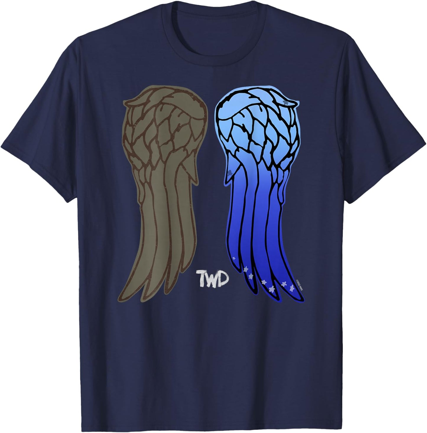 The Walking Dead Daryl Dixon New Wings Small T-Shirt - T-Shirt | Navy