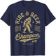 Squatchy Bigfoot Co Bigfoot Hide And Seek Champion Funny Sasquax Retro Vintage T-Shirt - T-Shirt | Navy