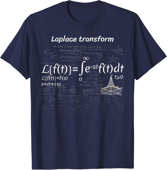Laplace transformation design T-Shirt - T-Shirt | Navy