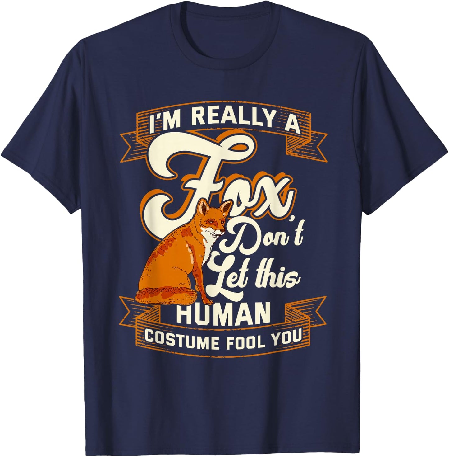Fox Foxes Smart and Kids Women T-Shirt - T-Shirt | Navy