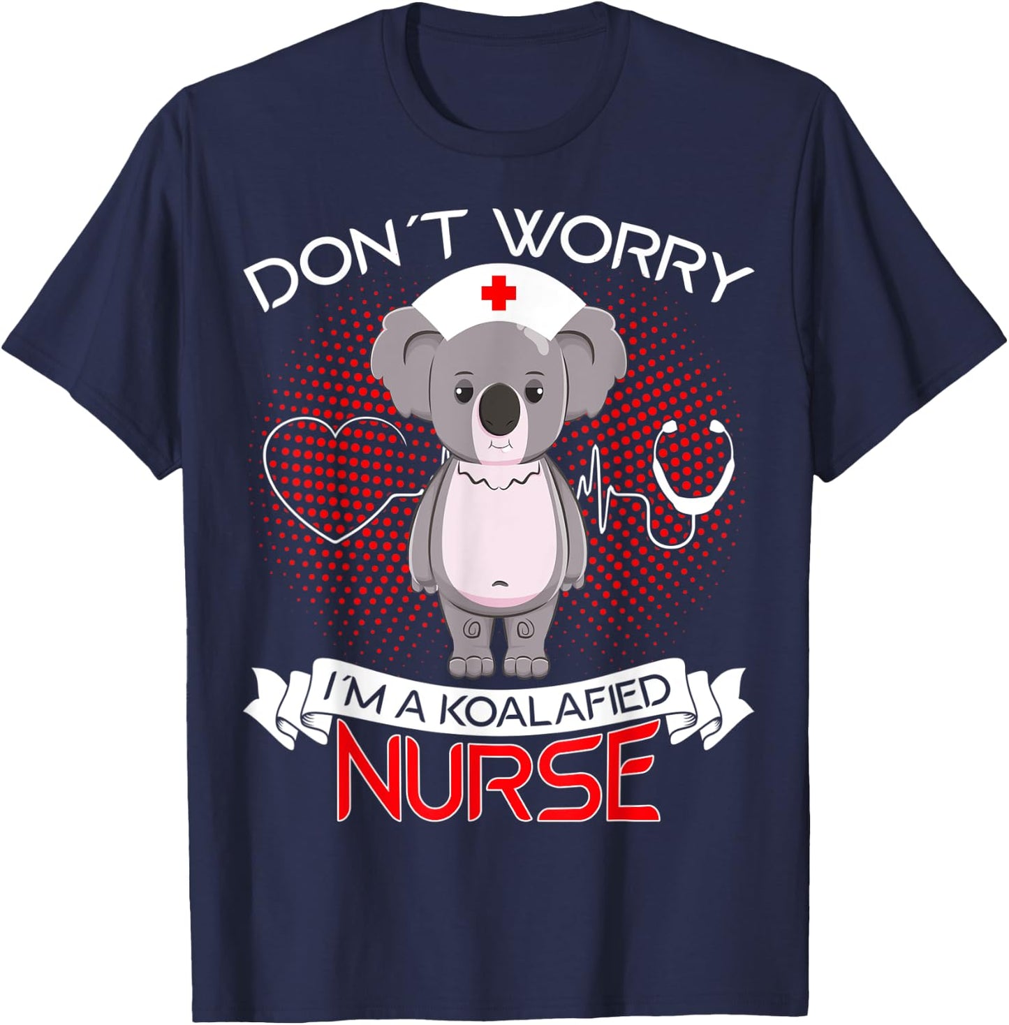 Koalafied Nurse Koala Bear Costume T-Shirt - T-Shirt | Navy