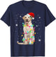 Labrador Retriever Dogs Tree Christmas Sweater Xmas Pet Dogs T-Shirt - T-Shirt | Navy