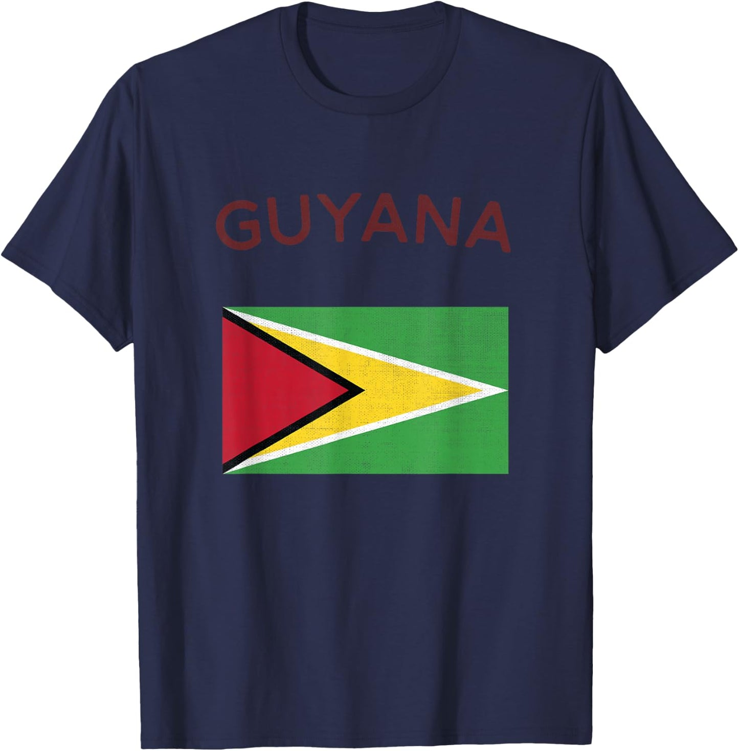 Guyana Flag T-Shirt - T-Shirt | Navy
