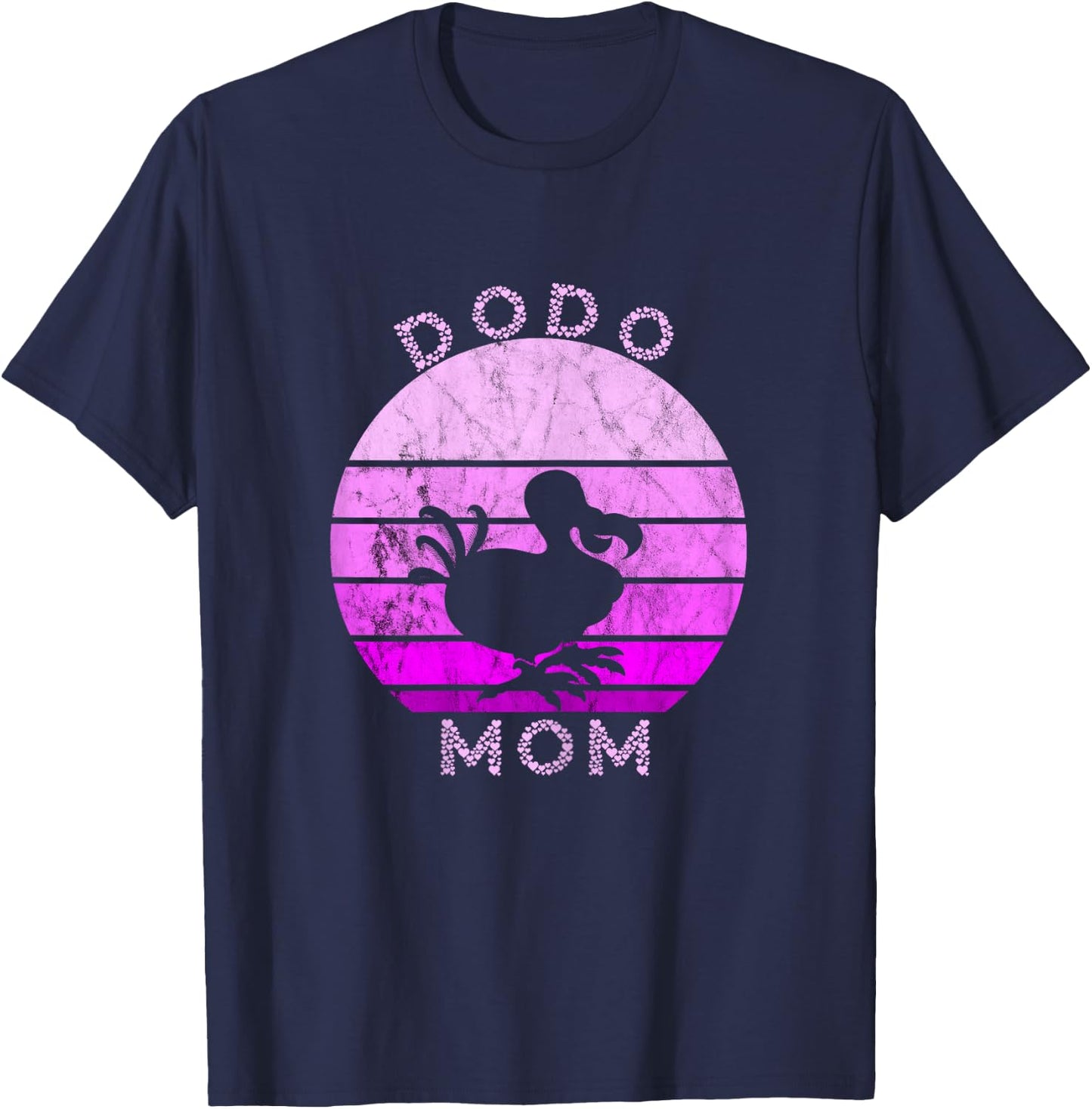 Dodo Mom Dodo Bird Retro Vintage Dronte Bird Mother T-Shirt - T-Shirt | Navy