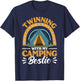 Friends Twinning With My Camping Bestie Spirit Week Girls T-Shirt - T-Shirt | Navy