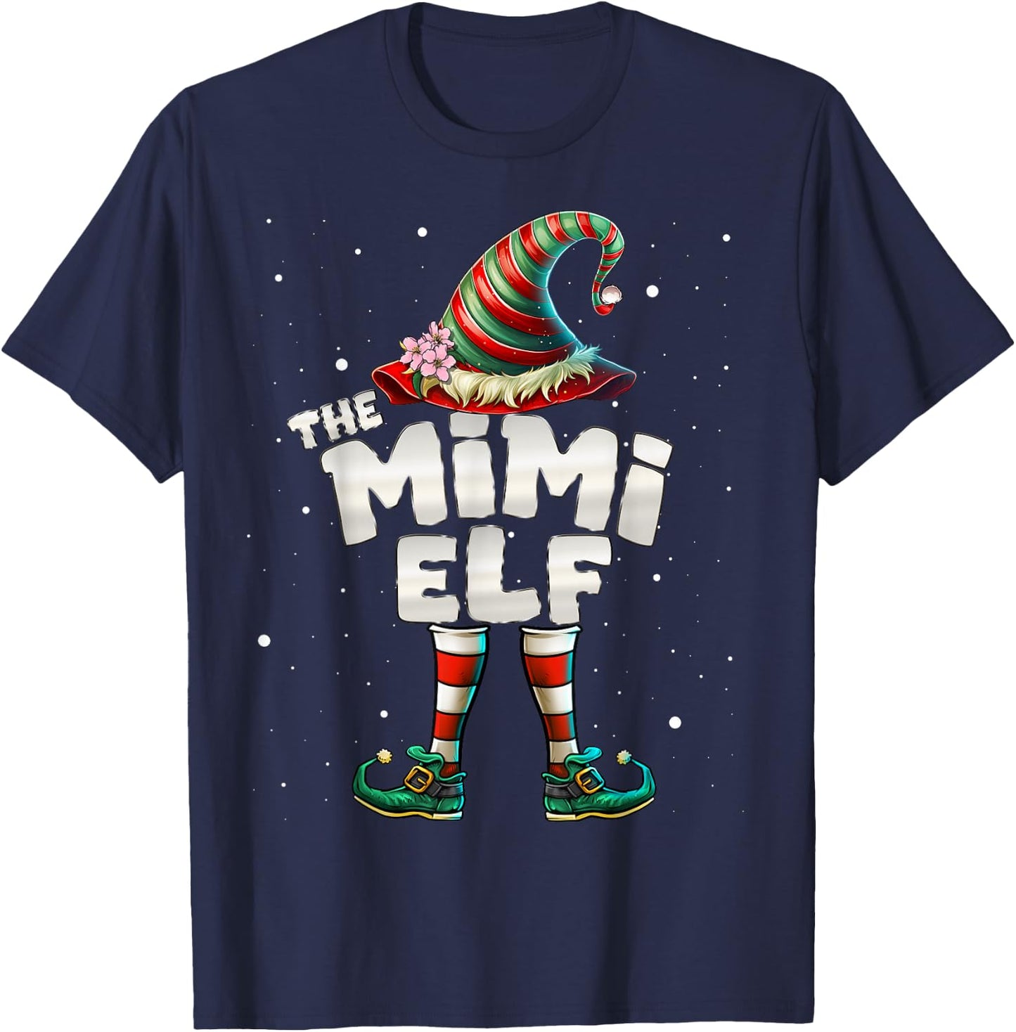 I'm The Mimi Elf Family Matching Group Christmas T-Shirt - T-Shirt | Navy