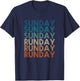 Sunday Runday Vintage Training Fitness Sport Running T-Shirt - T-Shirt | Navy