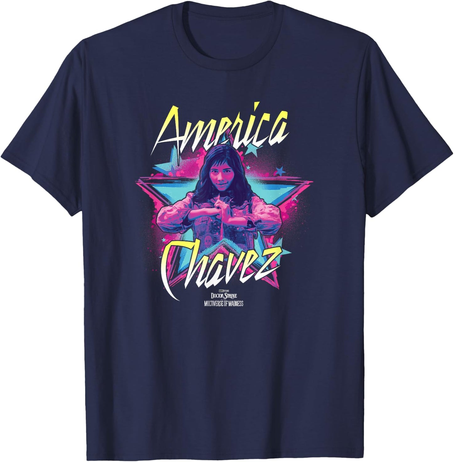 Marvel Doctor Strange In The Multiverse Of Madness Stars T-Shirt - T-Shirt | Navy
