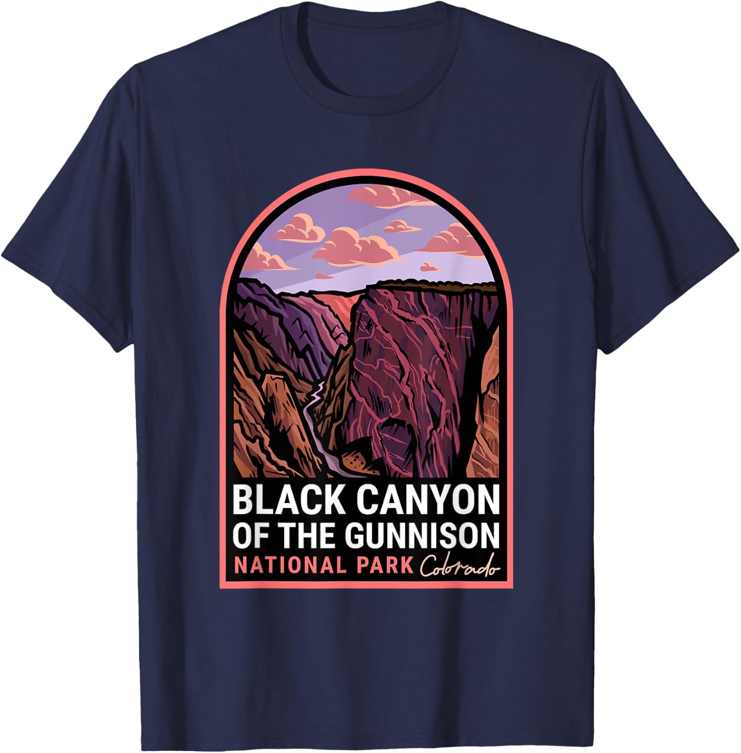 Black Canyon of the Gunnison National Park T-Shirt - T-Shirt | Navy